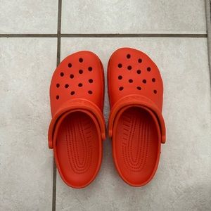 Women’s orange classic crocs
